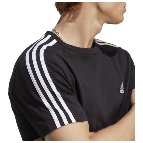 Adidas Ανδρική κοντομάνικη μπλούζα Essentials Single Jersey 3-Stripes Tee